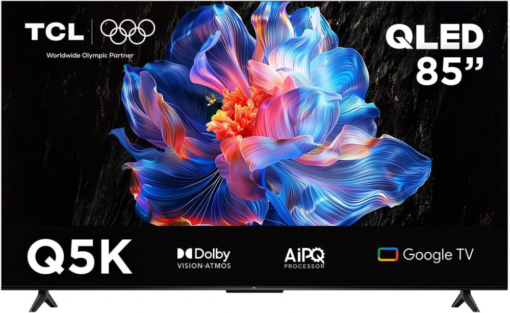 TCL Smart TV QLED Q5K 85", 4K Ultra HD, Negro
