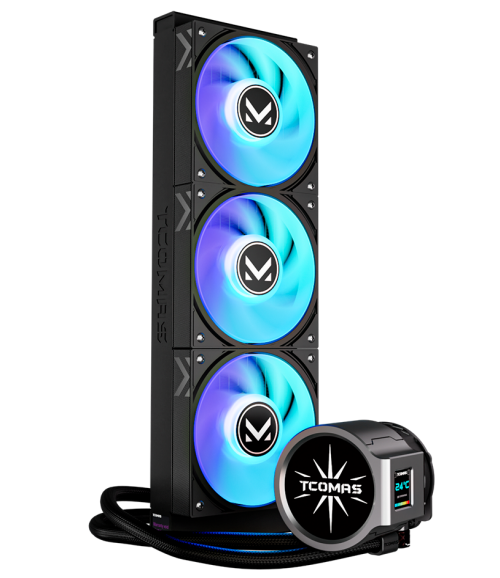 TCOMAS EDGE LX800 360 Black / AIO 360mm / Pantalla IPS 2.8" + LCD 1.44" / 3 Ventiladores 120mm ARGB / Intel LGA1851 LGA1700 / AMD AM5 AM4 / Negro / EDGEN2BK36DW