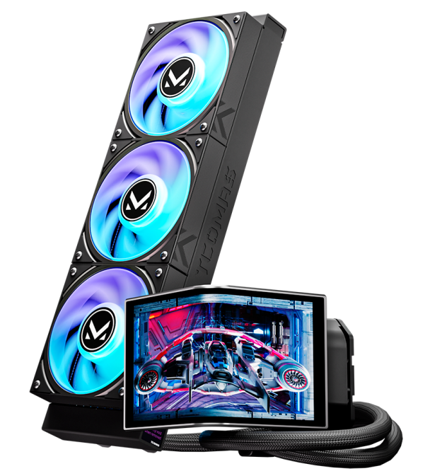 TCOMAS NEOX 360 / AIO 360mm / Pantalla LCD Curva 6.67" / 2K 60Hz / 3 Ventiladores 120mm RGB / Intel LGA1700 LGA1851 / AMD AM4 AM5 / Negro / NEOXN2BK36DWW