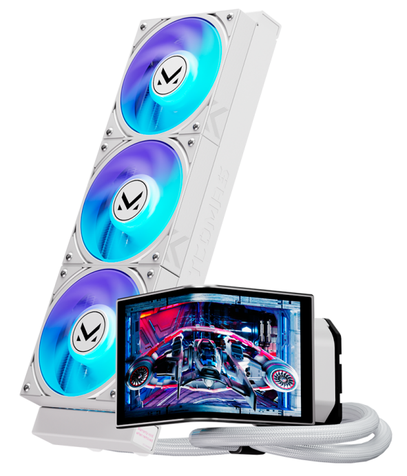 TCOMAS NEOX 360 / AIO 360mm / Pantalla LCD Curva 6.65" / 2K 60Hz / 3 Ventiladores 120mm RGB / Intel LGA1700 LGA1851 / AMD AM4 AM5 / Blanco / NEOXN2WH36DWW
