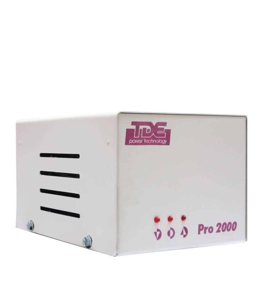 Regulador TDE PRONET T1630, 2000W, 2000VA, 4 Contactos