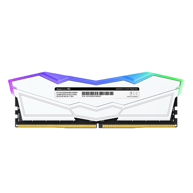 Kit Memoria RAM Team Group T-Force Delta RGB DDR5, 5600MHz, 32GB (2 x 16GB), CL36, XMP, Blanco