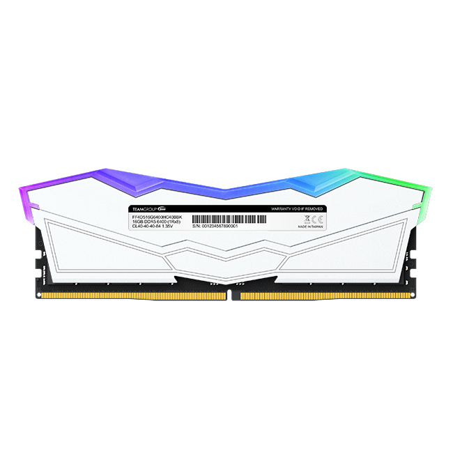 Kit Memoria RAM Team Group T-Force Delta White RGB DDR5, 5600MHz, 32GB - 2 x 16GB, CL36, XMP, Blanco