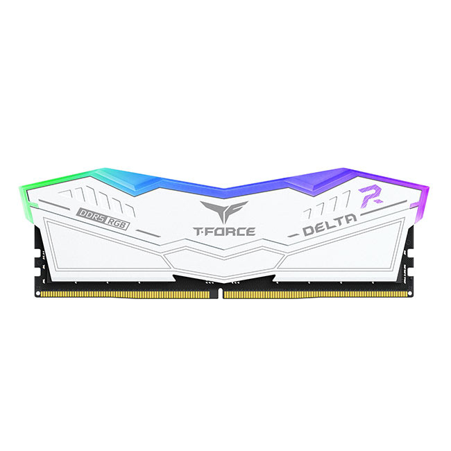 Kit Memoria RAM Team Group T-Force Delta RGB DDR5, 6400MHz, 32GB (2 x 16GB), ECC, CL40, XMP, Blanco ― ¡Compra y recibe $100 de saldo para tu siguiente pedido! Limitado a 10 unidades por cliente