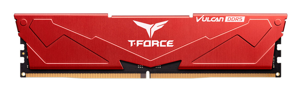 Memoria RAM Team Group Vulcan DDR5, 6000MHz, 16GB, CL38, XMP, Rojo
