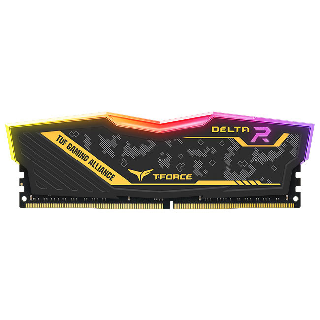 Kit Memoria RAM Team Group T-Force Delta TUF Gaming RGB DDR4, 3600MHz, 16GB (2 x 8GB), Non-ECC, CL18