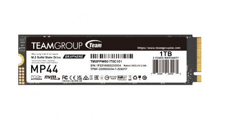 SSD Team Group MP44 NVMe, 1TB, M.2, 6500 MB/s Escritura, 7400 MB/s Lectura, PCI Express 4.0
