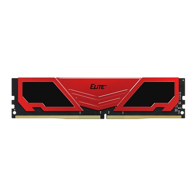 Memoria RAM Team Group Elite Plus DDR4, 2666MHz, 16GB, Non-ECC, CL19, Rojo