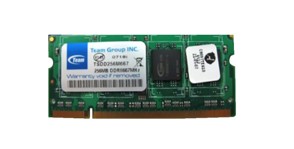 Memoria RAM Team Group TSDD256M667C5-326 DDR2, 667MHz, 256MB, Non-ECC, SO-DIMM