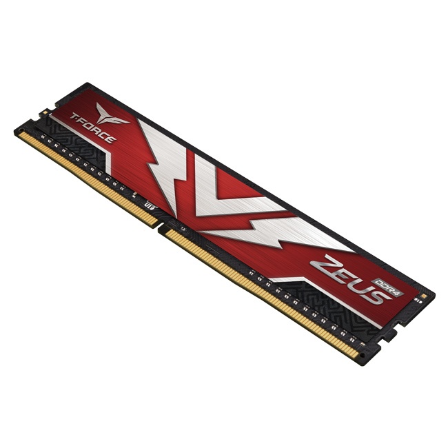 Memoria RAM Team Group T-FORCE ZEUS DDR4, 3200MHz, 8GB, Non-ECC, CL20, Rojo