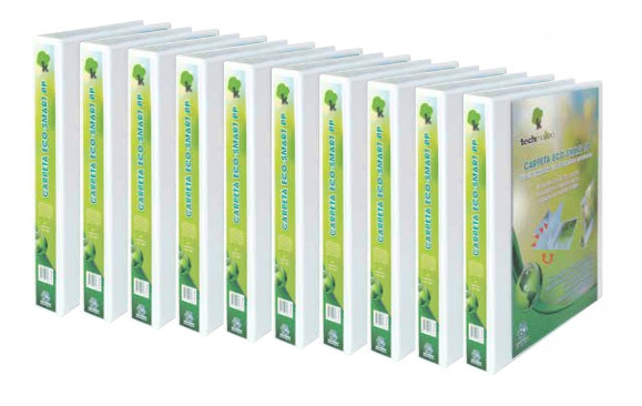 Techmakro Carpeta con Arillo KITCARP10-1ECO, para 250 Hojas de Tamaño Carta, 10 Piezas