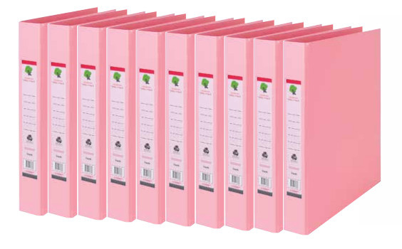 Techmakro Carpeta con Arillo KITCARP10-1RS, para 250 Hojas de Tamaño Carta, 10 Piezas