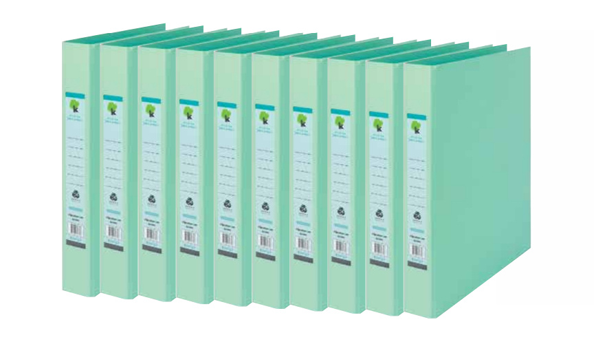 Techmakro Carpeta con Arillo KITCARP10-1VD, para 250 Hojas de Tamaño Carta, 10 Piezas