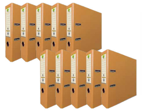 Techmakro Carpeta con Palanca KITCARP10DR, para 650 Hojas de Tamaño Carta, 10 Piezas