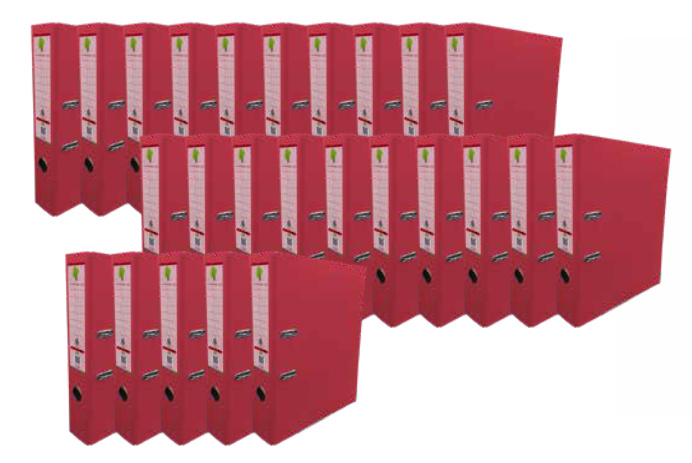 Techmakro Carpeta con Arillo KITCARP25VN, para 650 Hojas de Tamaño Carta, 25  Piezas