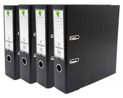 Techmakro Carpeta con Arillo KITCARP4NG, para 650 Hojas de Tamaño Carta, 4 Piezas