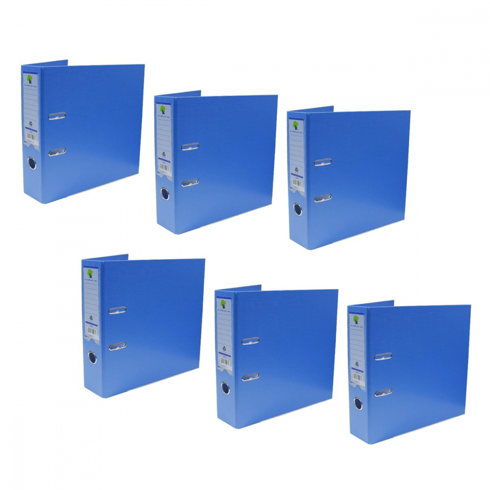 Techmakro Carpeta con Arillo KITCARP6AZ, para 650 Hojas de Tamaño Carta, 6 Piezas