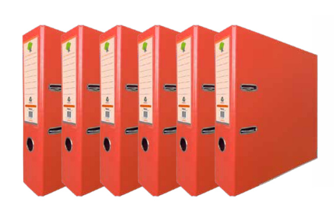 Techmakro Carpeta con Arillo KITCARP6NPY, para 650 Hojas de Tamaño Carta, 6 Piezas