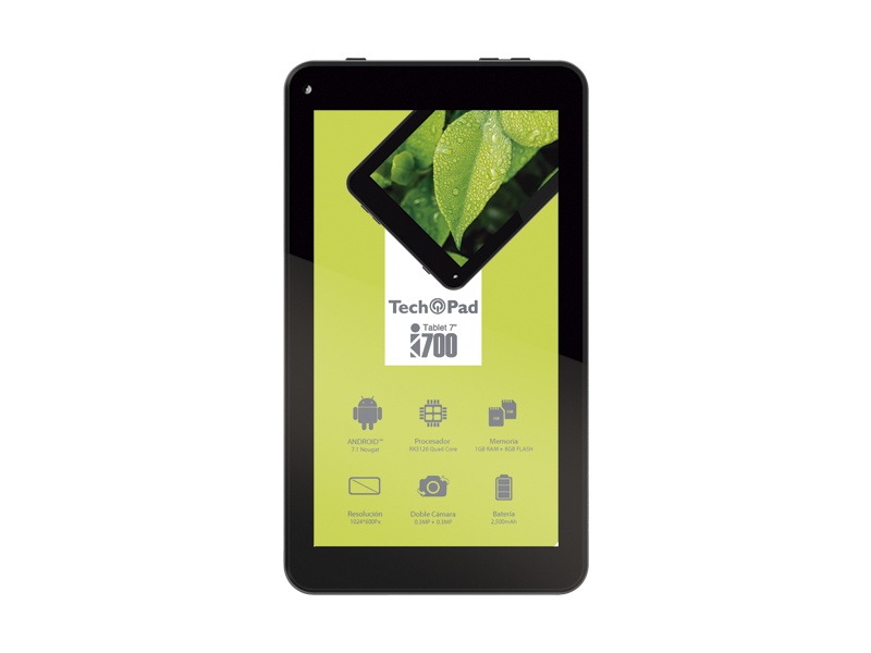 Tablet TechPad i700 7'', 8GB, Android 7.1, Gris