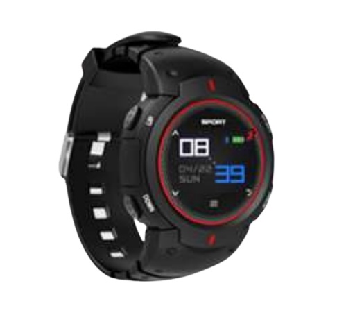 TechPad Smartwatch SWSport, Bluetooth 4.0, Android/iOS, Negro/Rojo - Resistente al Agua
