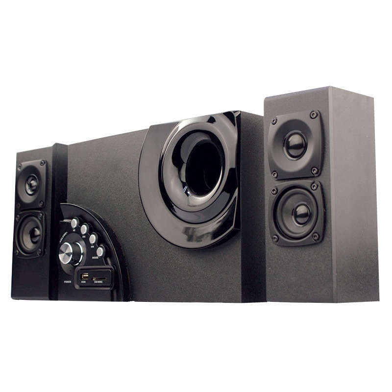 TechZone Bocina Estéreo TZ14SP2.1-04, Alámbrico, 2.1, 40W RMS (20W + 2x 10W), Negro