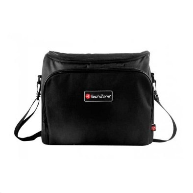 TechZone Maletín de Nílon TZ16BCP33 para Video Proyectores, Negro