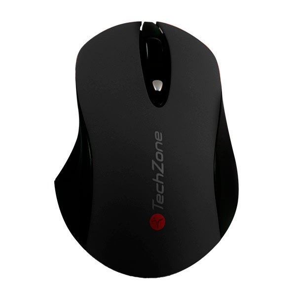 Mouse Ergonómico TechZone TZ16MOU01-INA, Inalámbrico, Óptico, 1.600DPI, RF Inalámbrico, Negro 