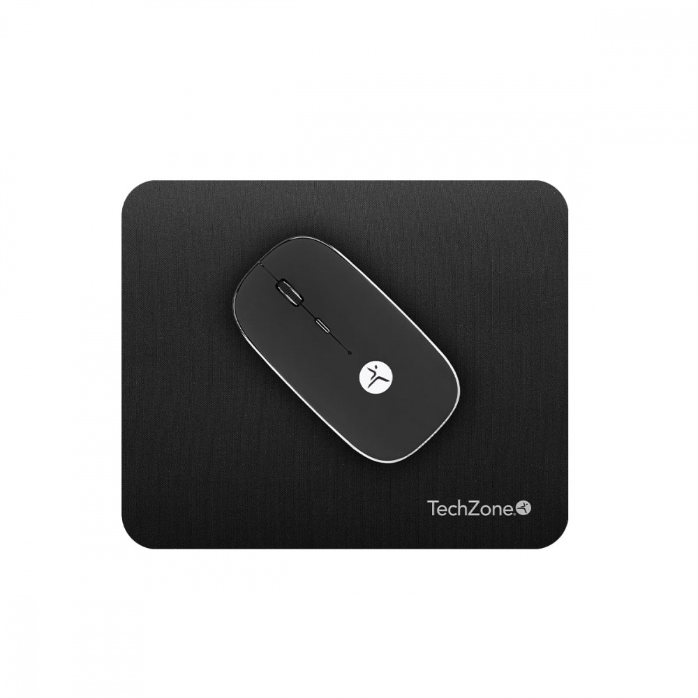 Mouse TechZone TZACMOI30, Inalámbrico, Óptico, 1.600DPI, RF Inalámbrico, Negro