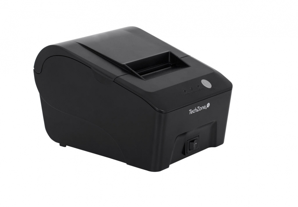 TechZone TZBE90 Impresora de Tickets, Térmico, 384DPI, USB, Serial, RJ-11, Negro