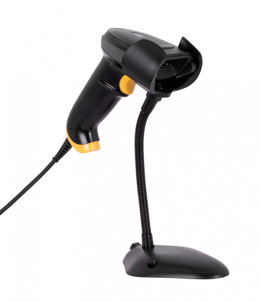 TechZone TZBESC3 Lector de Código de Barras LED, 1D - Incluye Cable USB y Base