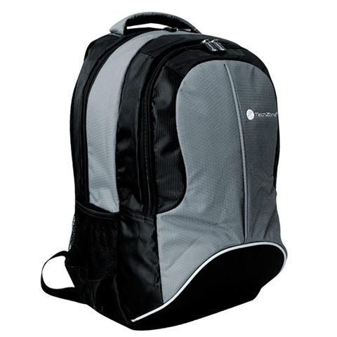TechZone TZBTS10SILVER Mochila Deportiva para Laptop 15.4'' Plata