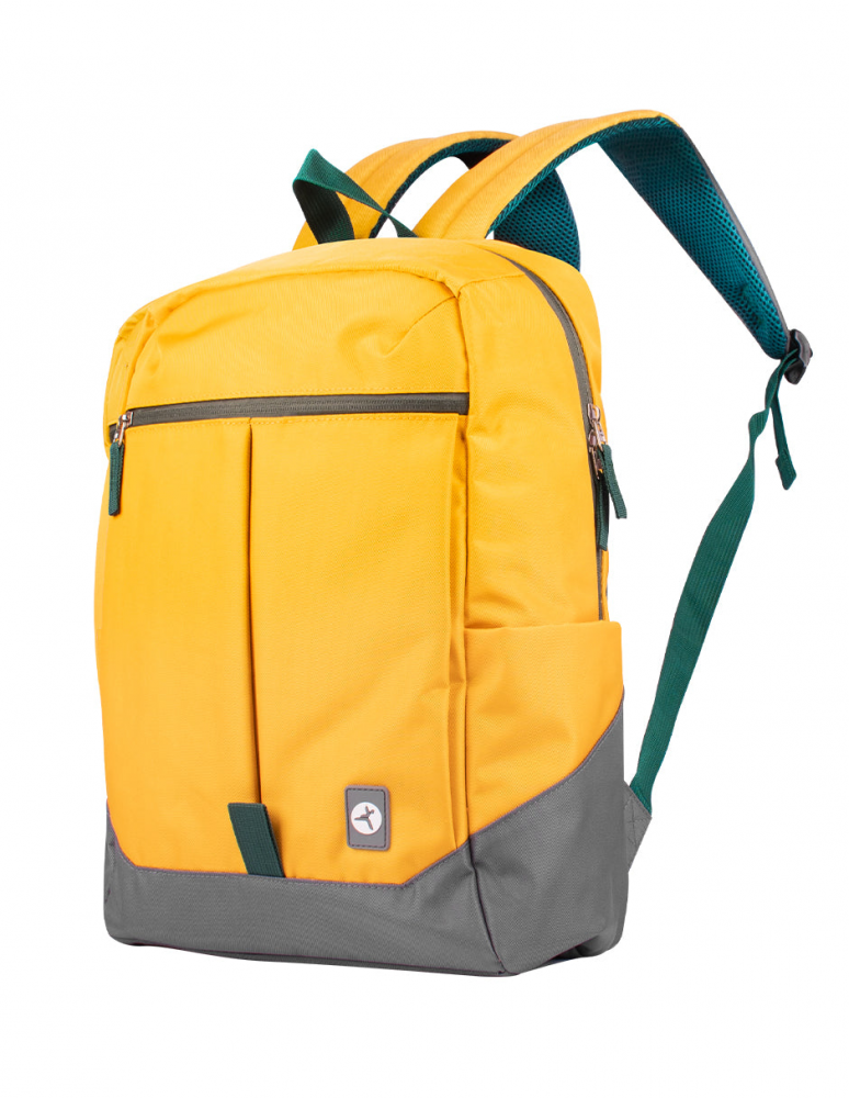 TechZone Mochila Rainbow de Poliéster para Laptop 16", Amarillo