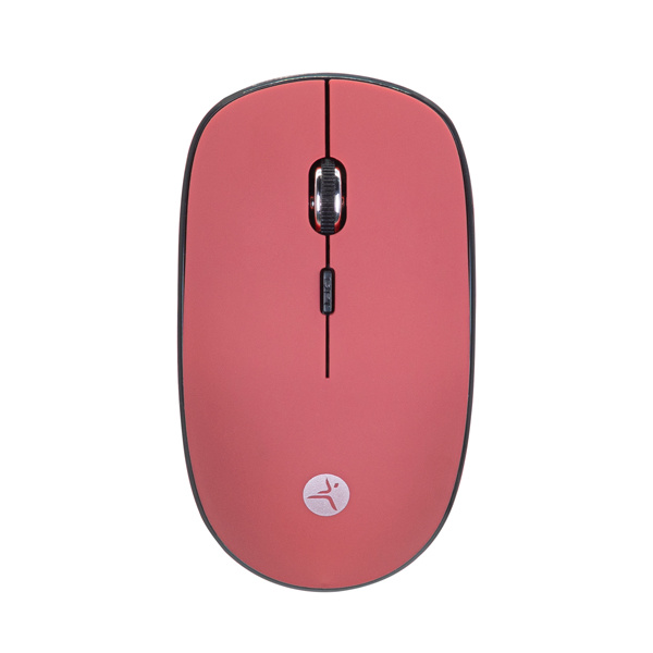 Mouse Ergonómico TechZone TZMOUINA03, Inalámbrico, USB, 1200DPI, Rojo