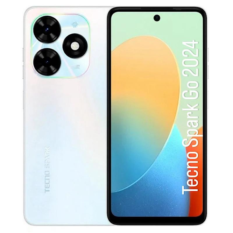 Tecno Spark Go 6.6" Dual Sim, 128GB, 4GB RAM, Blanco