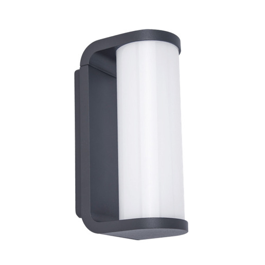 Tecnolite Lámpara para Pared Wezen, Exteriores, Luz Suave Cálida, 10W, 600 Lúmenes, Gris, para Casa
