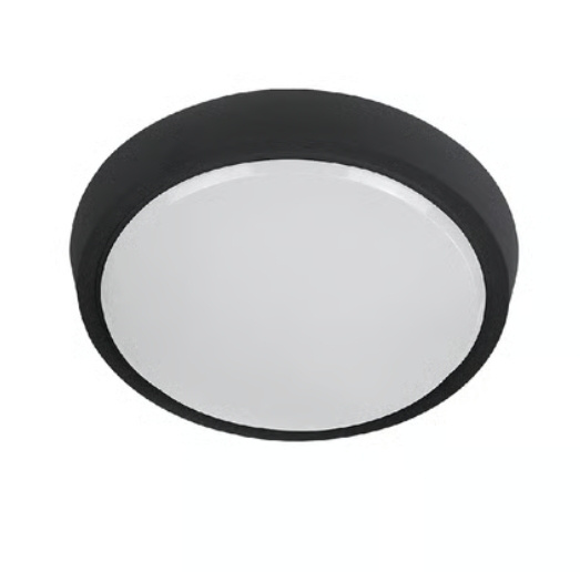 Tecnolite Lámpara LED Plafón para Sobreponer, Interiores, Luz Cálida Brillante, 10W, 700 Lúmenes, Negro