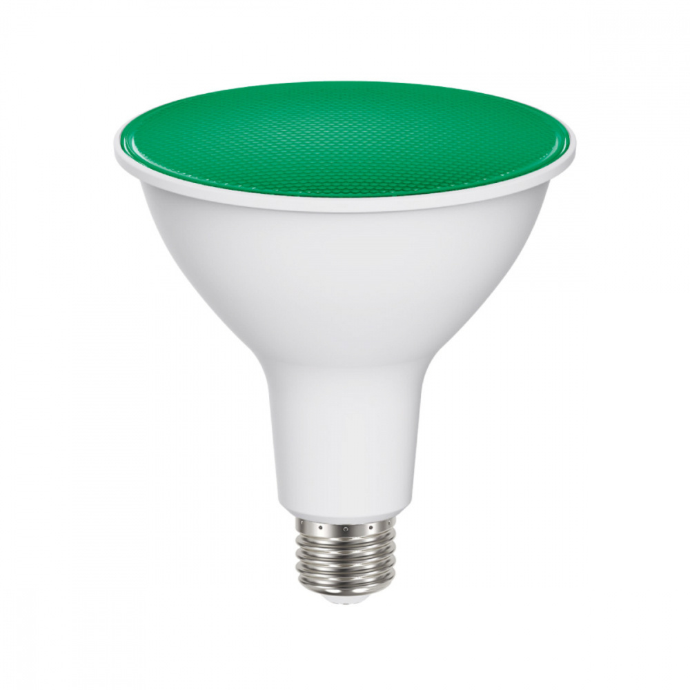Tecnolite Foco LED PAR38, Luz Verde, Base E27, 13.5W, 1200 Lúmenes, Blanco, Equivale a un Foco Tradicional de 75W