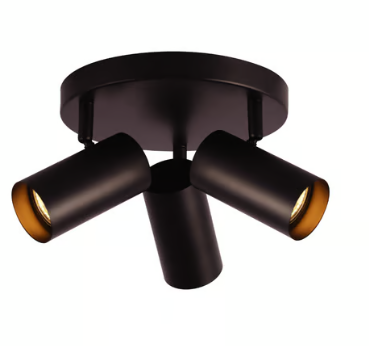 Tecnolite Lámpara para Techo Quilla, Interior, Base GU10, para Casa/Comercial, No Incluye Foco