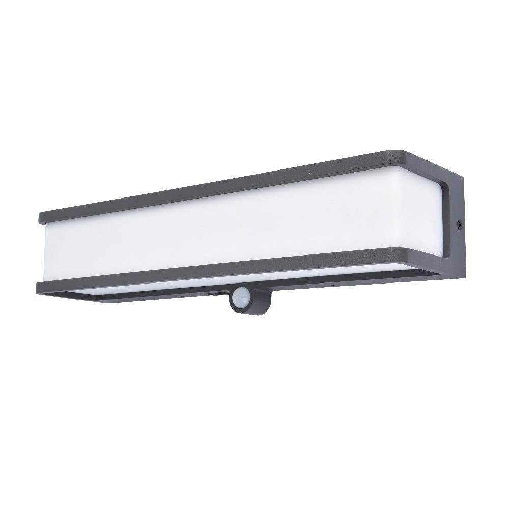 Tecnolite Lámpara LED para Sobreponer en Muro 16SOLLED42DC30G, Exteriores, Luz Neutra, 16.5W, 1100 Lúmenes, Gris, para Casa/Comercial