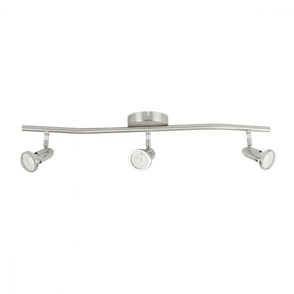 Tecnolite Lámpara Spot para Techo Dirigible Bolognia II, Interiores, hasta 18W, Base GU10, Plata, para Casa - No Incluye Foco