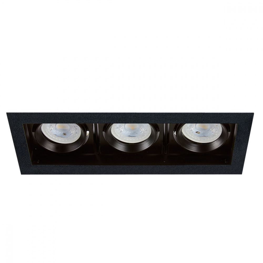 Tecnolite Lámpara para Techo Alicante II, Interiores, 21W, Base GX5.3/GU10, Negro, para Casa/Iluminación Comercial - No Incluye Foco