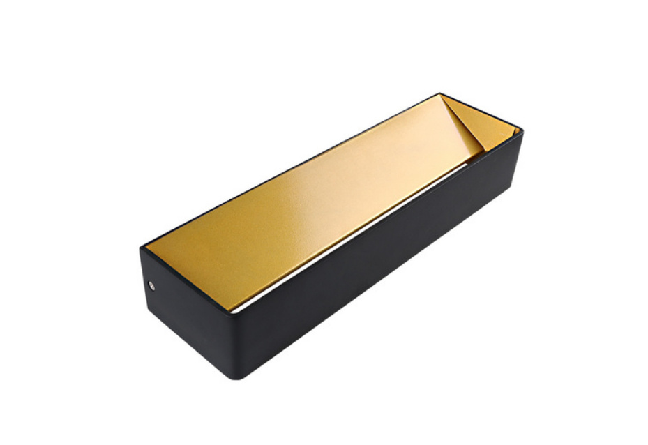 Tecnolite Lámpara LED para Pared Gruis, Interiores, Luz Suave Cálida, 20W, 1100 Lúmenes, Negro/Oro, para Casa