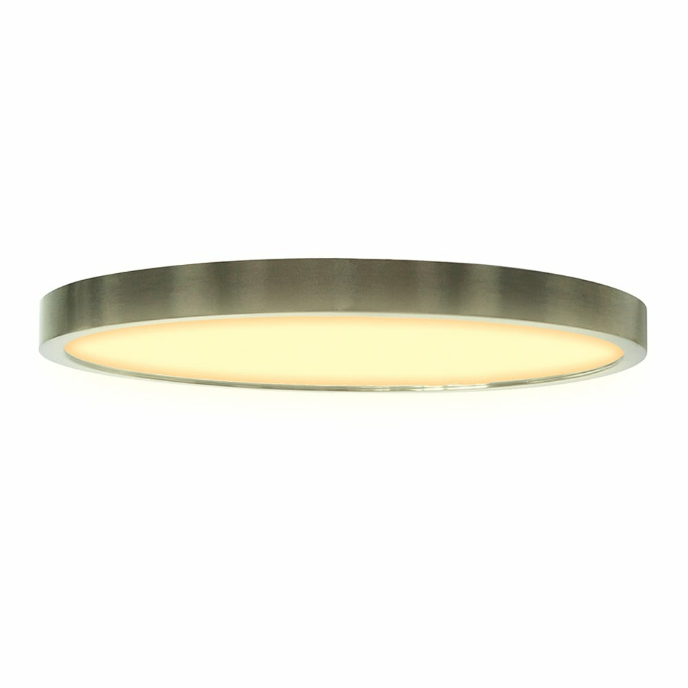 Tecnolite Lámpara LED para Sobreponer en Techo Marfik, Interiores, 23W, 1128 Lúmenes, Níquel