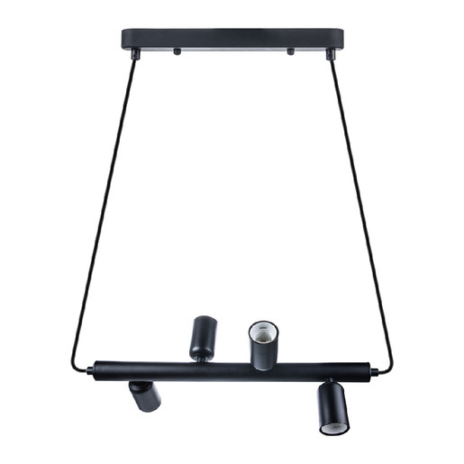 Tecnolite Lámpara Colgante Kang, Interiores, hasta 240W, Base E27, Negro, para Casa/Iluminación Comercial - No Incluye Foco