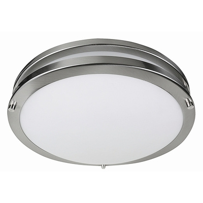 Tecnolite Lámpara LED para Techo Portland I, Interiores, Luz Suave Cálida, 25W, 1700 Lúmenes, Plata, para Casa