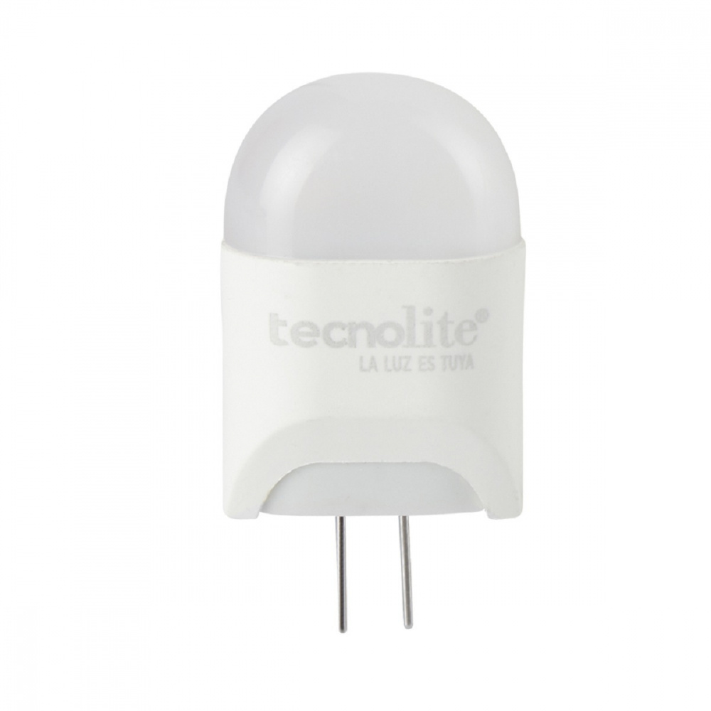 Tecnolite Foco LED, Luz Suave Cálida, Base G4, 2W, Blanco