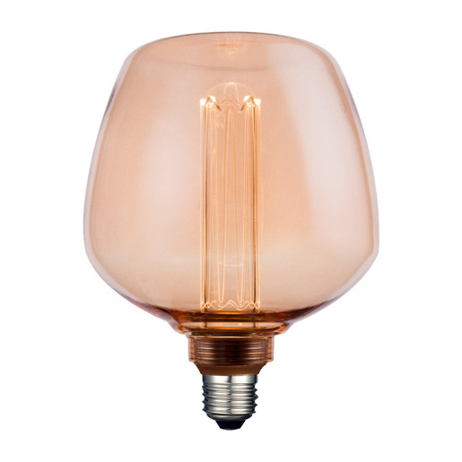 Tecnolite Foco Vintage Regulable LED, Luz Suave Cálida, Base E27, 3.5W, 120 Lúmenes, Ámbar