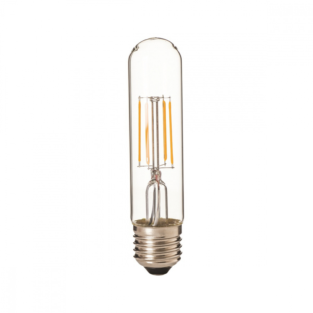 Tecnolite Foco Vintage LED T10, Luz Cálida, Base E27, 4.5W, 450 Lúmenes, Transparente, Equivale a un Foco Tradicional de 40W