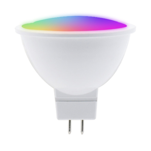 Tecnolite Foco Regulable LED Inteligente Flash Smart RGB, WiFi, Luz Blanca/RGB, Base GX5.3, 5W, Blanco