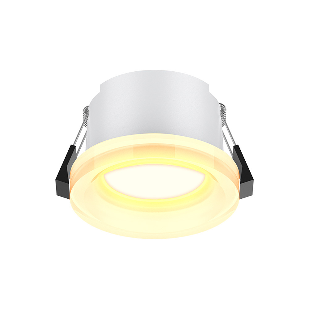 Tecnolite Lámpara Downlight LED para Techo Empotrable Alderami III, Interiores, Luz Blanca Ajustable, 5W, 500 Lúmenes, Negro/Blanco, para Casa